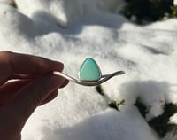 Image 3 of Turquoise Wave Cuff Bracelet