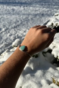 Image 4 of Turquoise Wave Cuff Bracelet