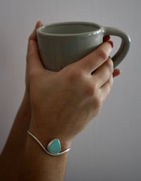 Image 1 of Turquoise Wave Cuff Bracelet