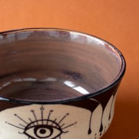 Image 3 of Art Deco Eyes - Handmade Ceramic Bowl