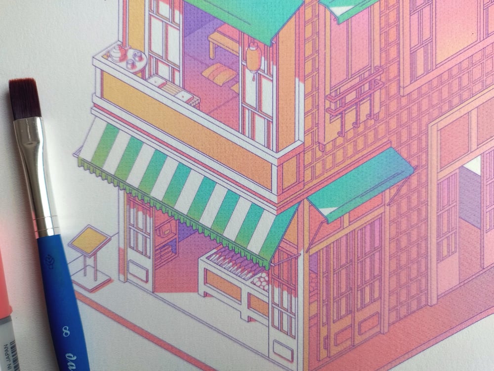 Gwangju Storefront Print