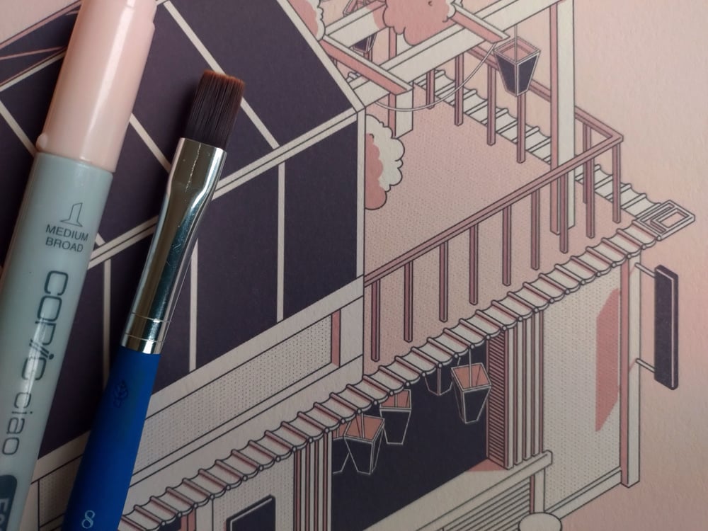 Noodle Bar Print