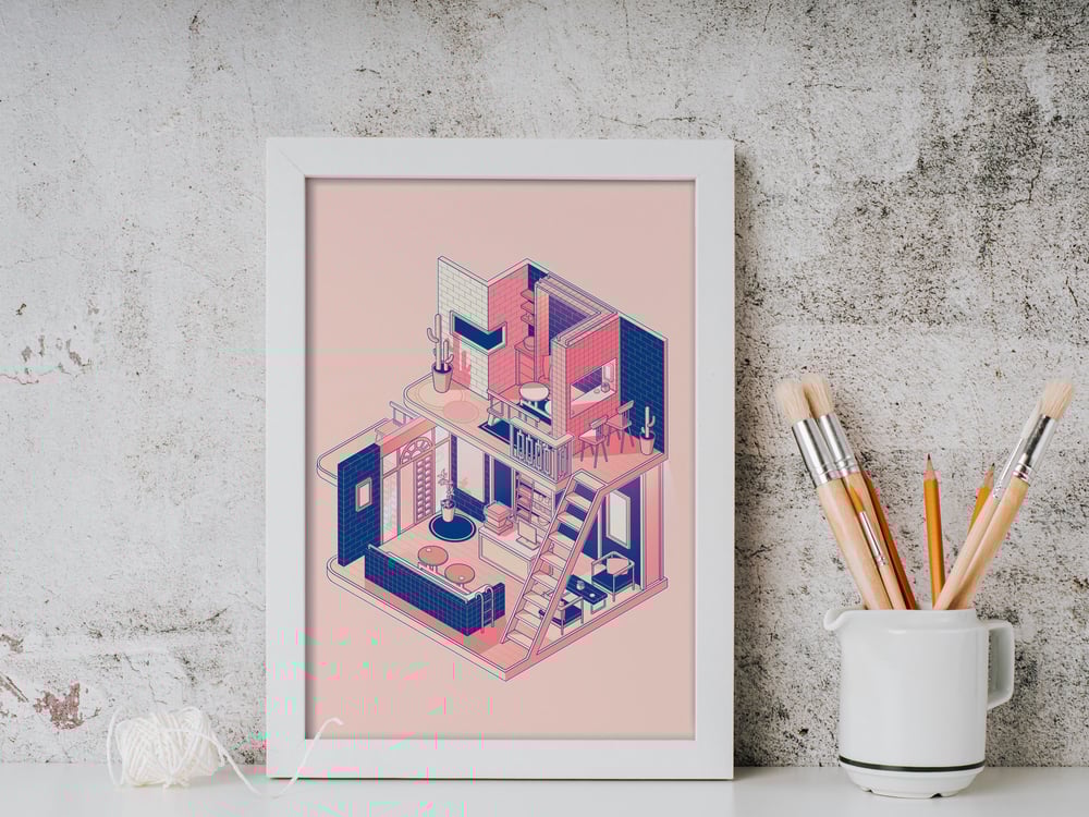 Cosy Coffee Shop Print