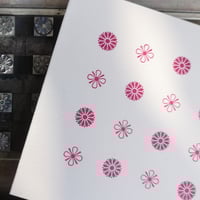 Image 4 of LETTERPRESS GREETINGS CARDS ~ FLOWERS ~ SINGLES OR SET OF FOUR