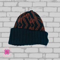 SAMPLE SALE Green bricks beanie