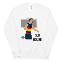 Image 3 of Our House Unisex Raglan Sweatshirt