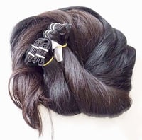 Image 2 of 100G Pure Raw  Vietnamese  Wavy /straight healthy  Virgin hair bundles, up to 100 inches 