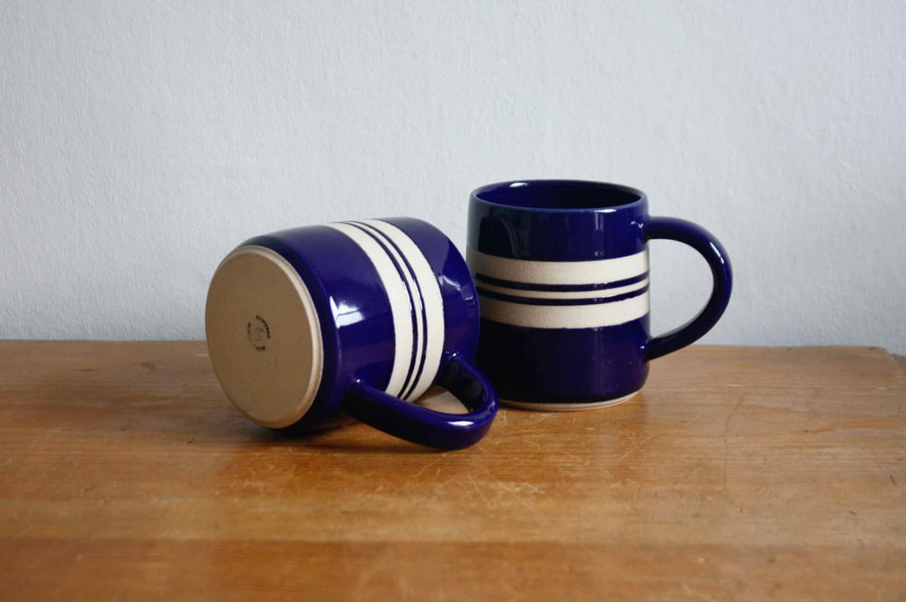 Image of RUGBY STRIPE mug, tall