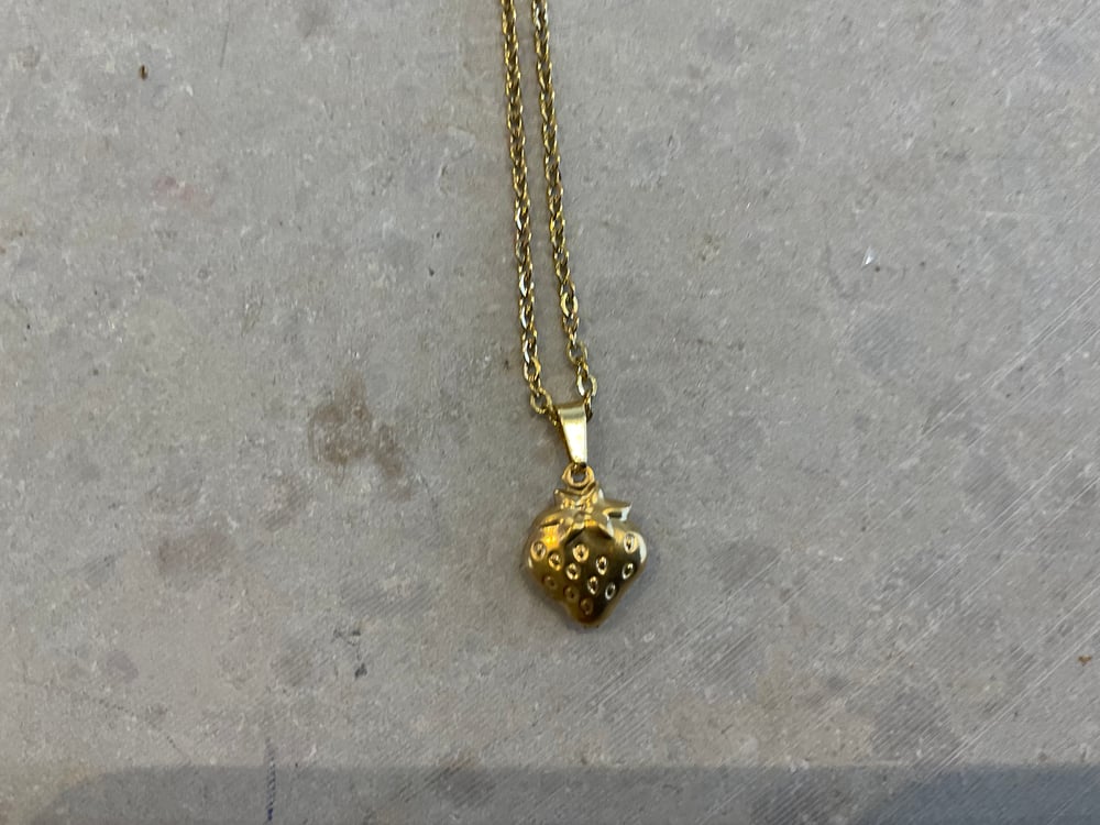 strawberry gold necklace 