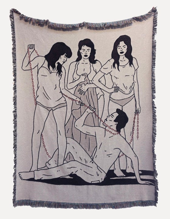 Image of 'THE RED CHAIN' BLANKET