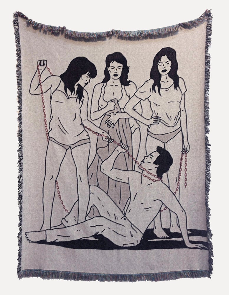 Image of 'THE RED CHAIN' BLANKET