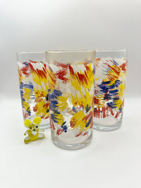 Image 2 of Set of Splash Pattern High Ball Glasses