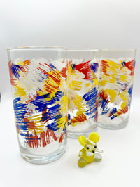 Image 1 of Set of Splash Pattern High Ball Glasses