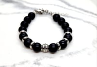 Black and Silver Bracelet BB
