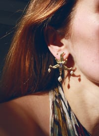 Image 2 of Ruby Star Earrings