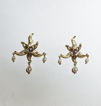 Image 1 of Ruby Star Earrings