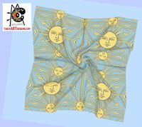 Image 1 of 'The Sun' Tarot Large Square 100% Silk Scarf  