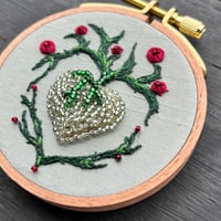 Image 4 of Sacred Blooming Heart Votive Embroidery