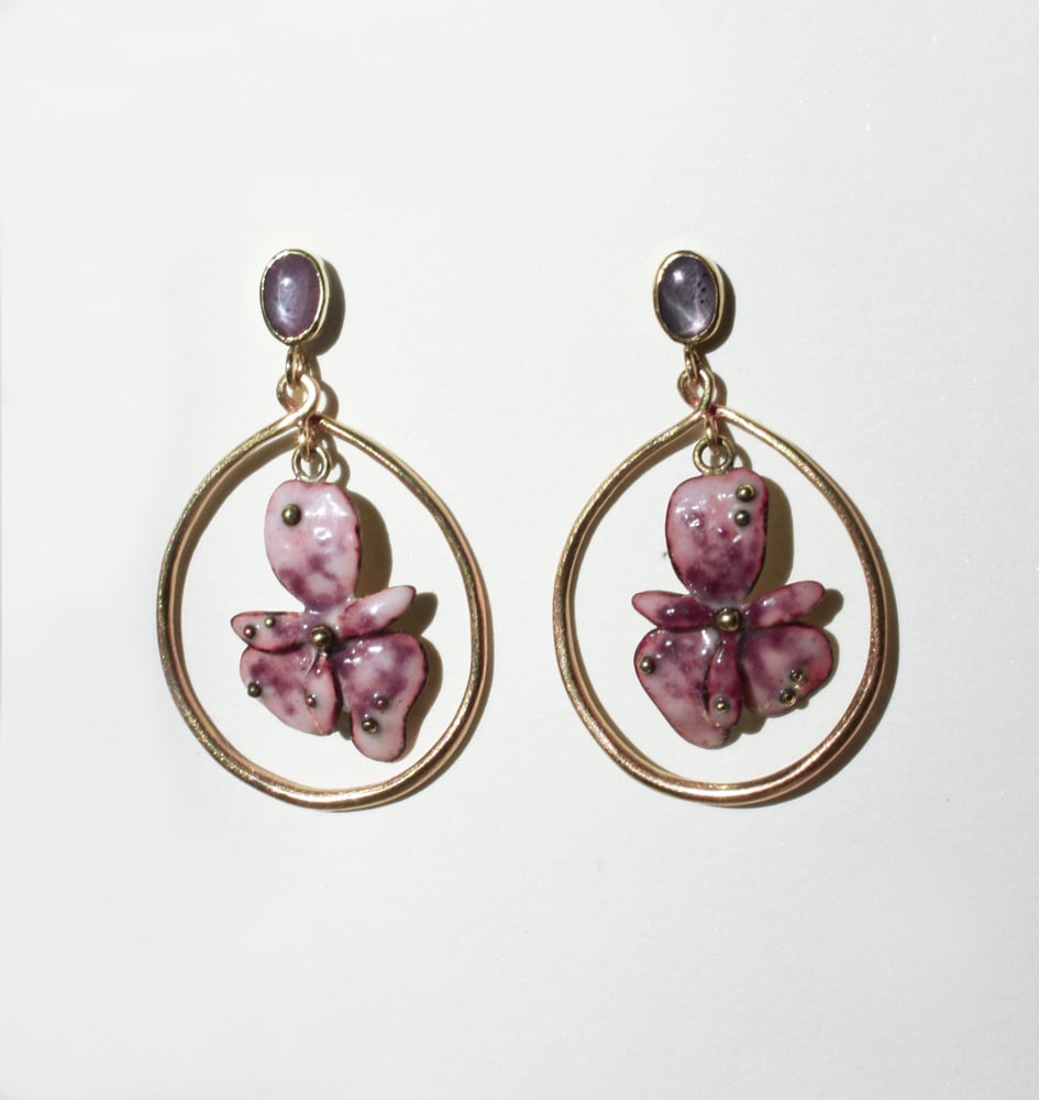 Image of Ruby Charm Earrings