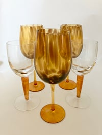 Image 1 of Contemporary Large Tortoiseshell Wine Glasses