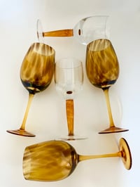 Image 2 of Contemporary Large Tortoiseshell Wine Glasses