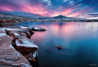 Image 3 of Abiquiu Winter Sunset 3 print set 