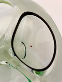 Image 3 of Mid Century Four Section Glass Art Bowl