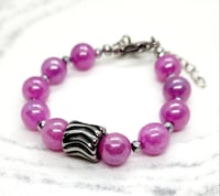 Image 2 of Violet Berry Jade Bracelet