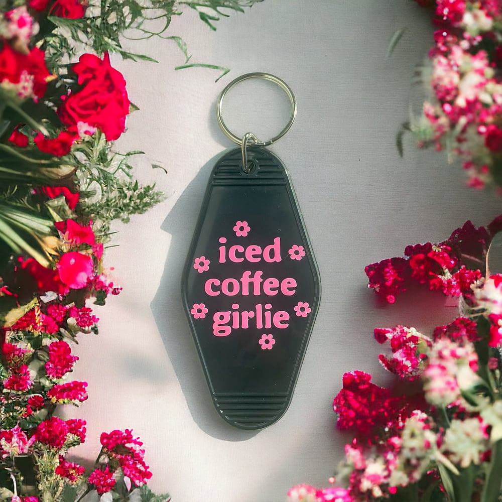 Image of Iced Coffee Girlie keychain