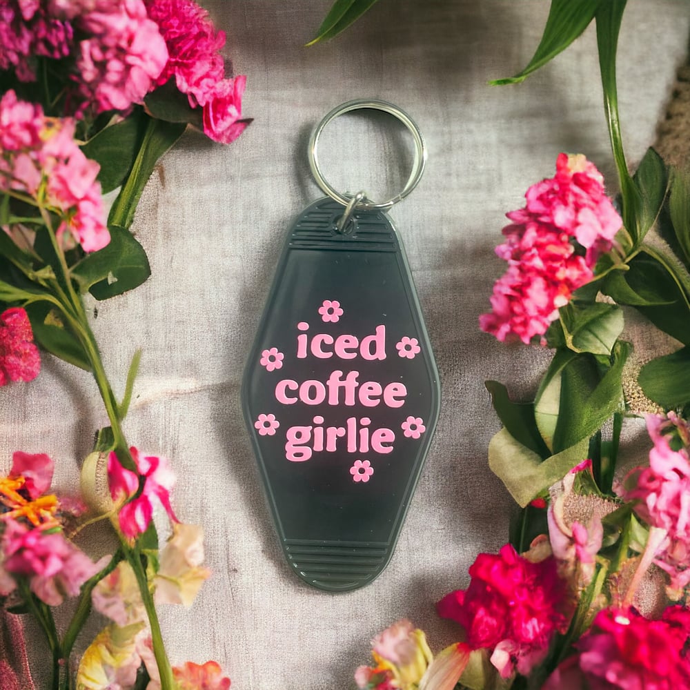 Image of Iced Coffee Girlie keychain