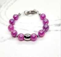 Image 3 of Violet Berry Jade Bracelet