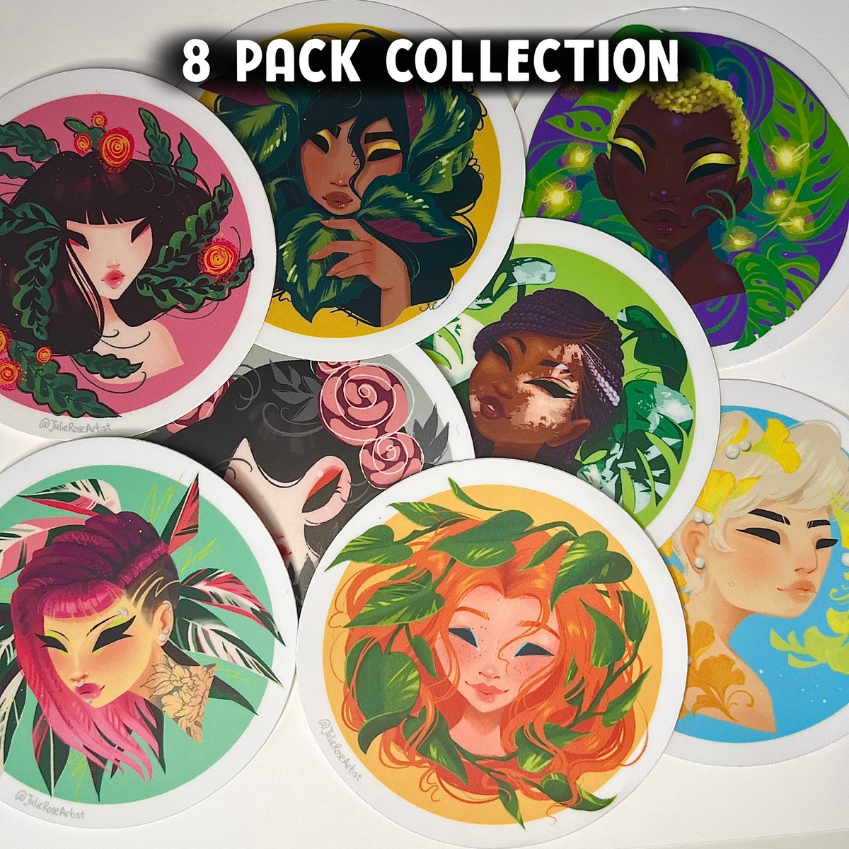 Image of 8-pack “Plant Girls” collection 