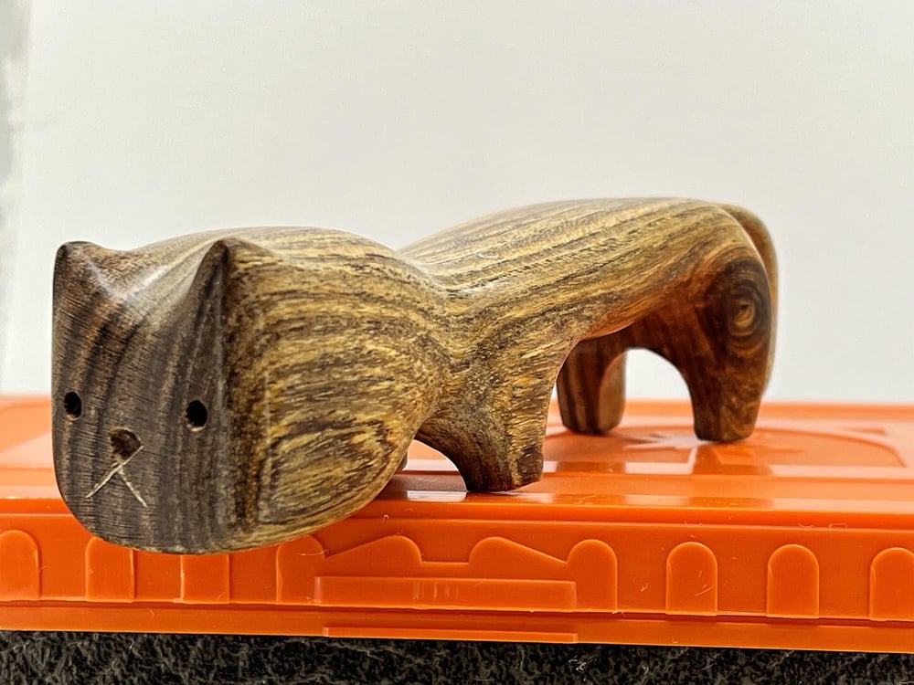 Image of Pouncing Cat - original sculpture