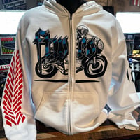 Image 1 of Road Racer White Hoodie