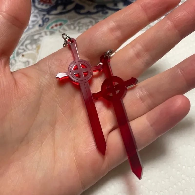 Image of Blood Sword Earrings