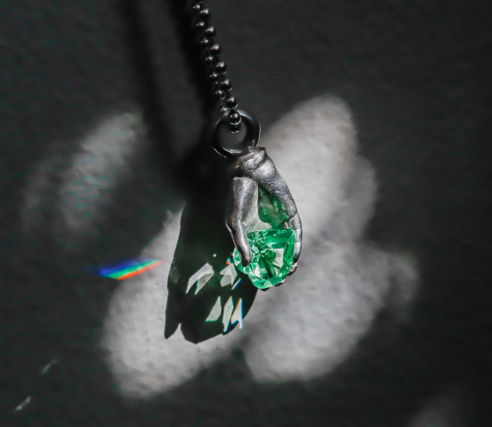 Image of Heart In Hand Pendant 