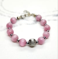 Pink Cat Eye Quartz Bracelet
