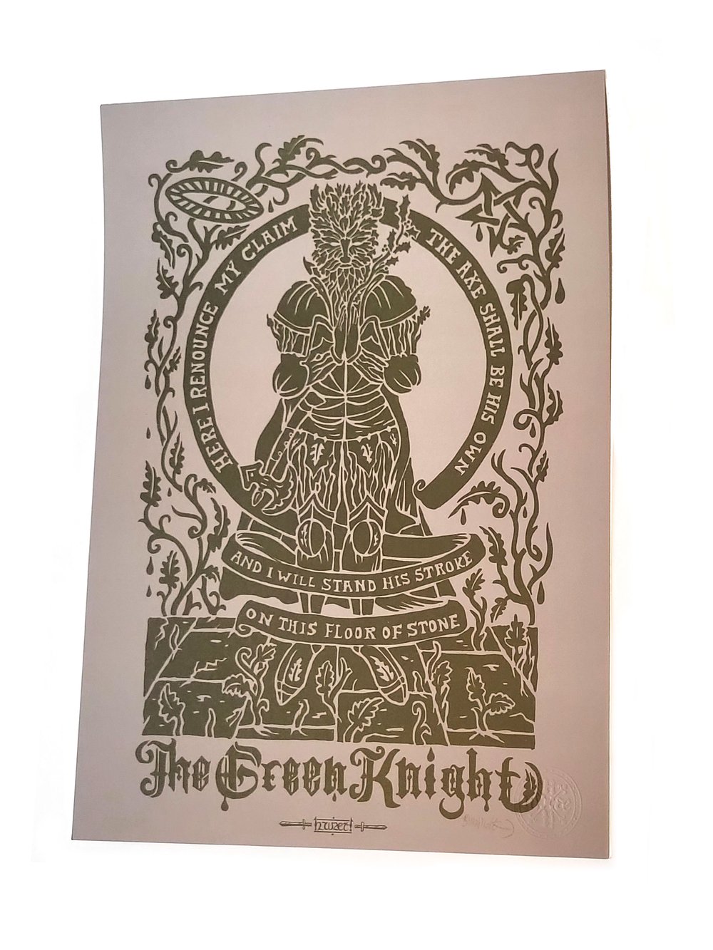 The Green Knight A3 Art Print