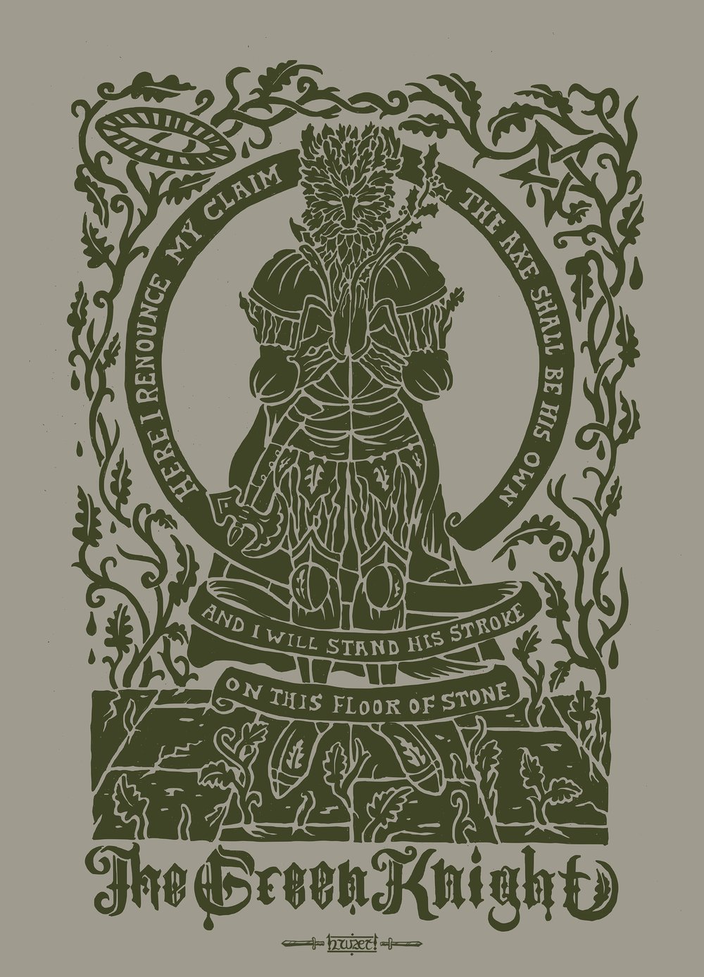 The Green Knight A3 Art Print