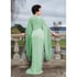 Vintage Green Ruffled Sheer "Selene" Dressing Gown PRE-ORDER Image 2