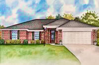 Image 1 of Custom Watercolor House 