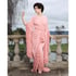 Vintage Peach Sheer Ruffled "Selene" Dressing Gown  Image 2