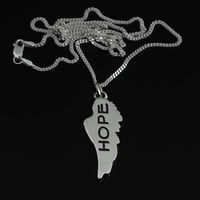 Image 3 of  HOPE - WORD ON A WING PENDANT