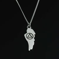 Image 2 of  Recovery Symbol ~ WORD ON A WING PENDANT