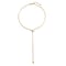 Image of 18K Gold Plated Faux Pearl Y Shape Necklace