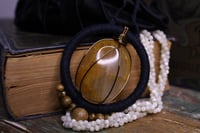 Image 3 of Black hemp golden healer necklace