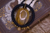 Image 2 of Black hemp golden healer necklace