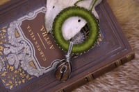 Image 2 of Green linen chiastolite necklace