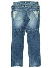 Image 1 of '06 PPFM "Green Stitch" Double Waist Denim - M