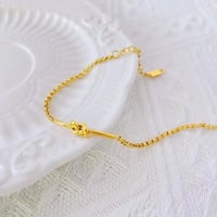 Image 3 of Gold Plated Knot Chain Bracelet